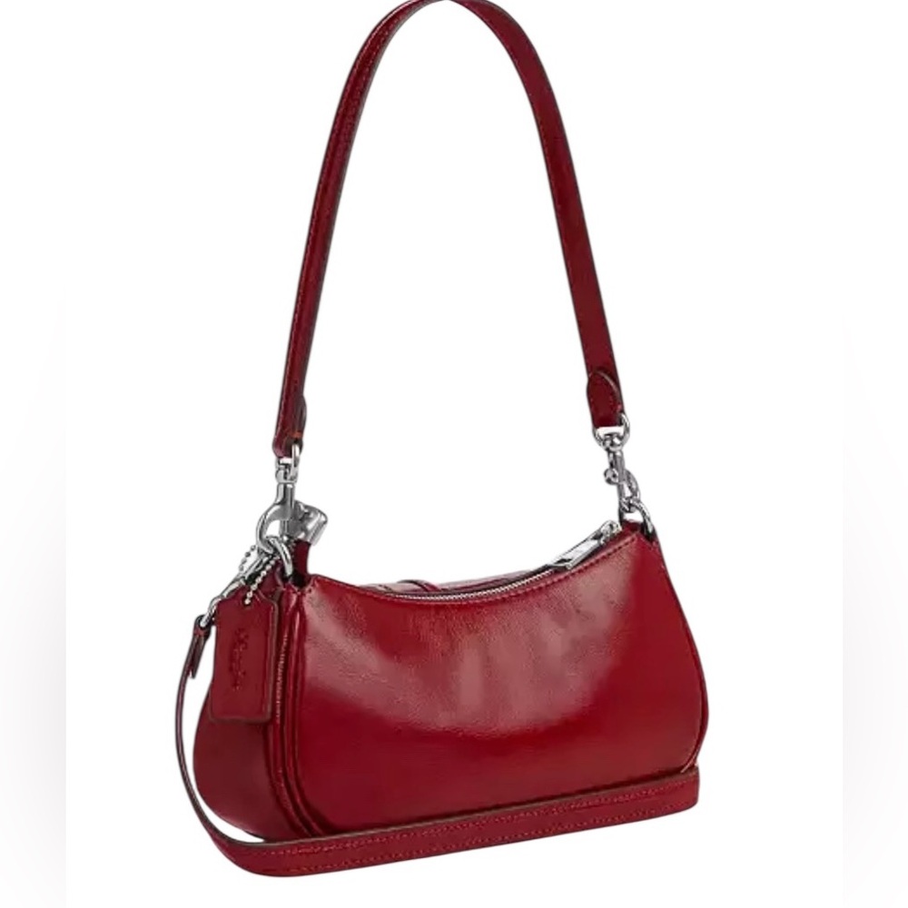 COACH Cherry Red Crossbody, Ashton mini crossbody convertible shoulder bag, NWT - Picture 2 of 10